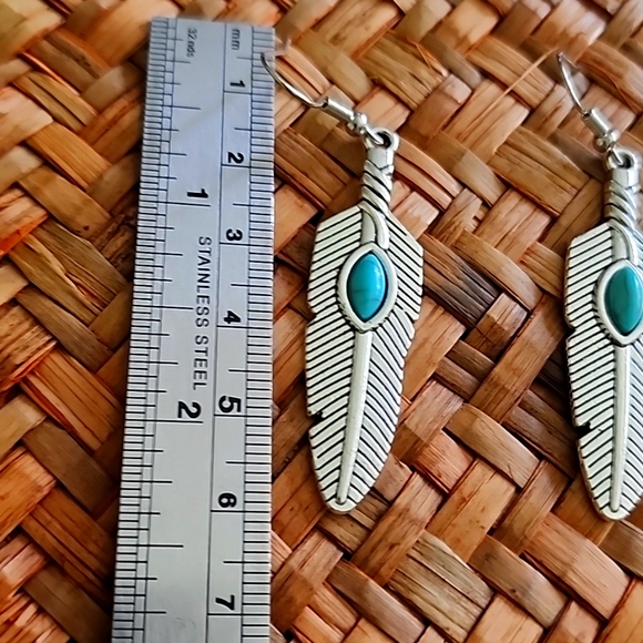 BOHEMIAN Blue Tribal Simulated Turquoise  Spiral Swirl Statement EP - Picture 3 of 3